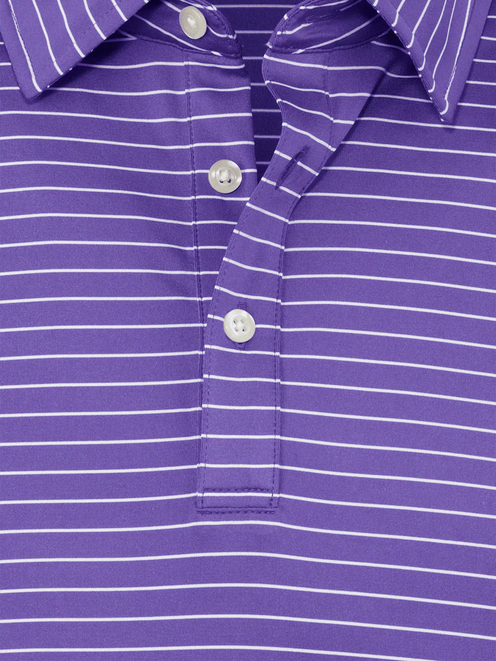Performance Blend Three Button Polo - Purple - Image 7