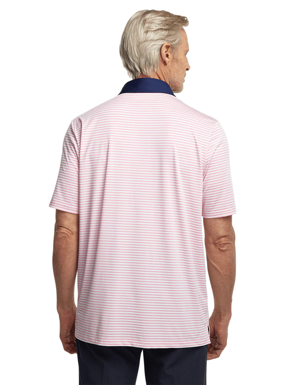 Performance Blend Three Button Polo - Pink - Image 6