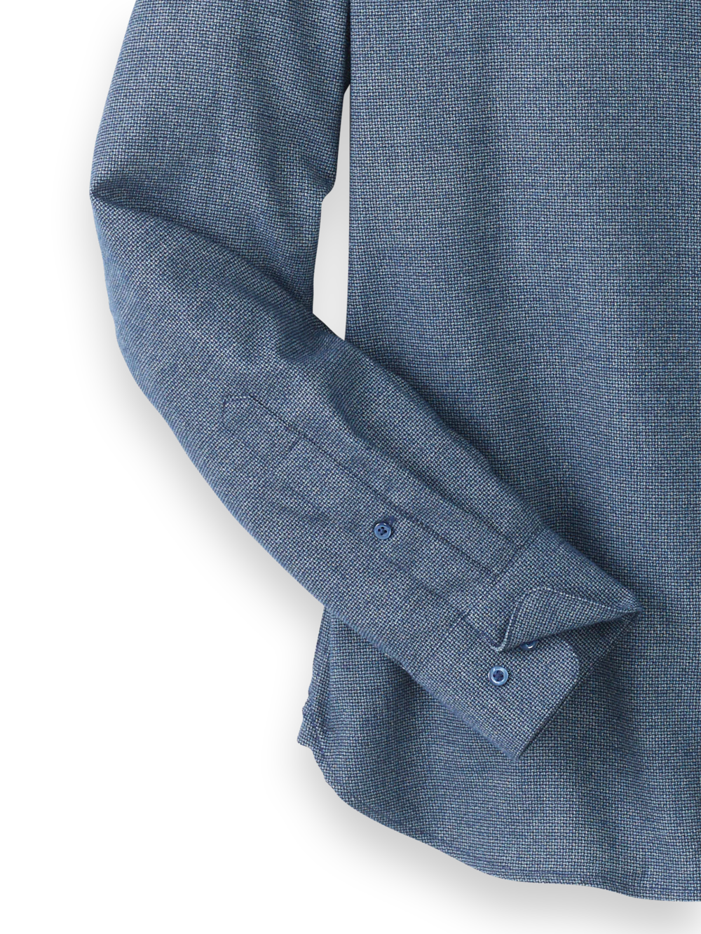 Polyester Blend Solid Casual Shirt - Navy - Image 7