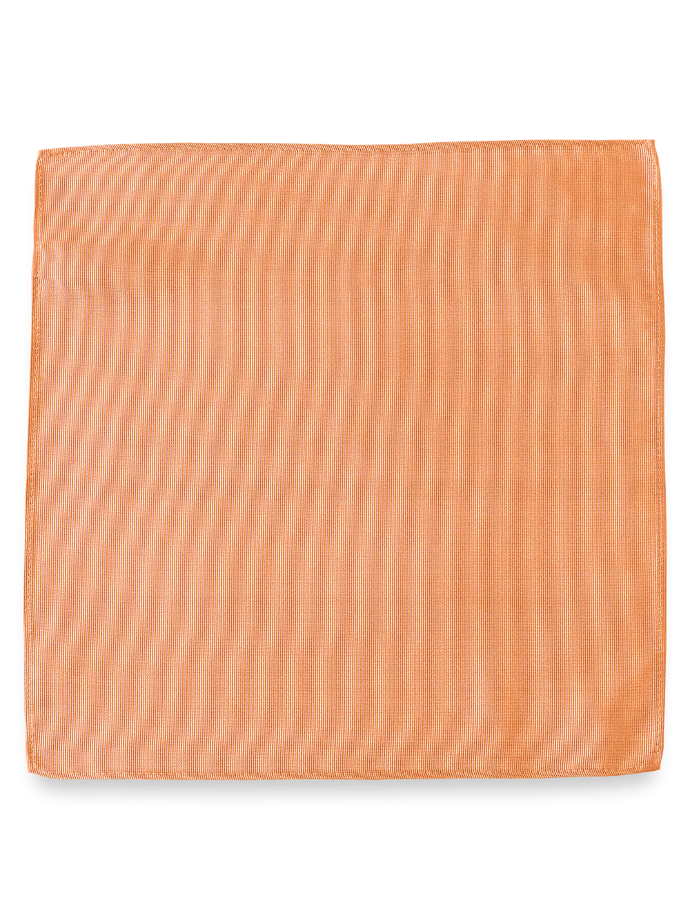 Solid Twill Silk Pocket Square - Navy - Image 2