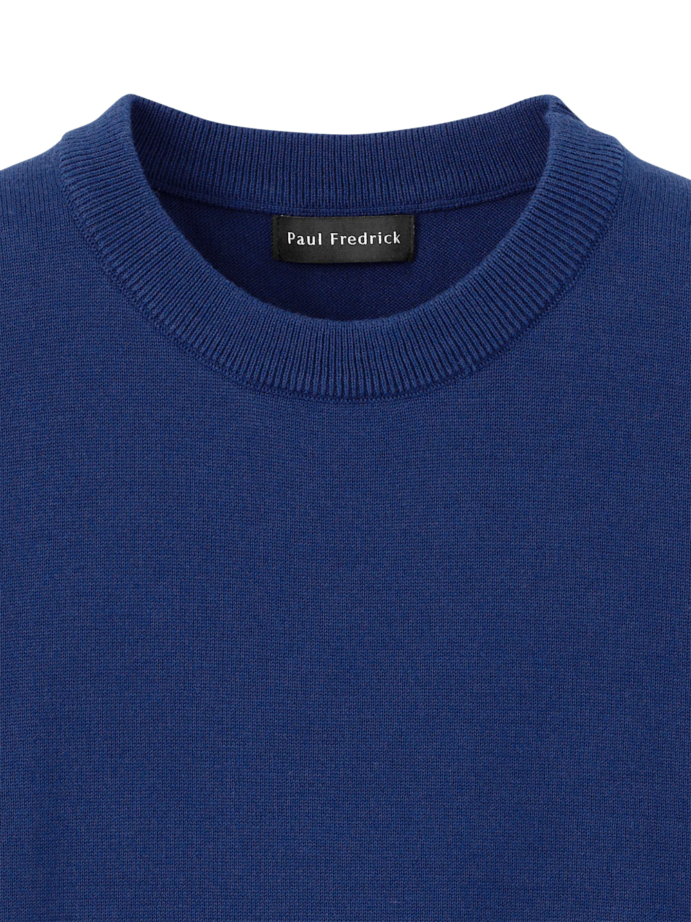 Supima Cotton Crew Neck Sweater - Navy - Image 6