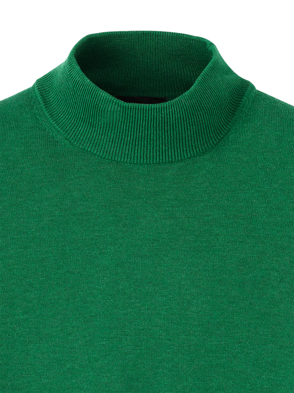 Supima Cotton Mock Neck Sweater - Green - Image 6