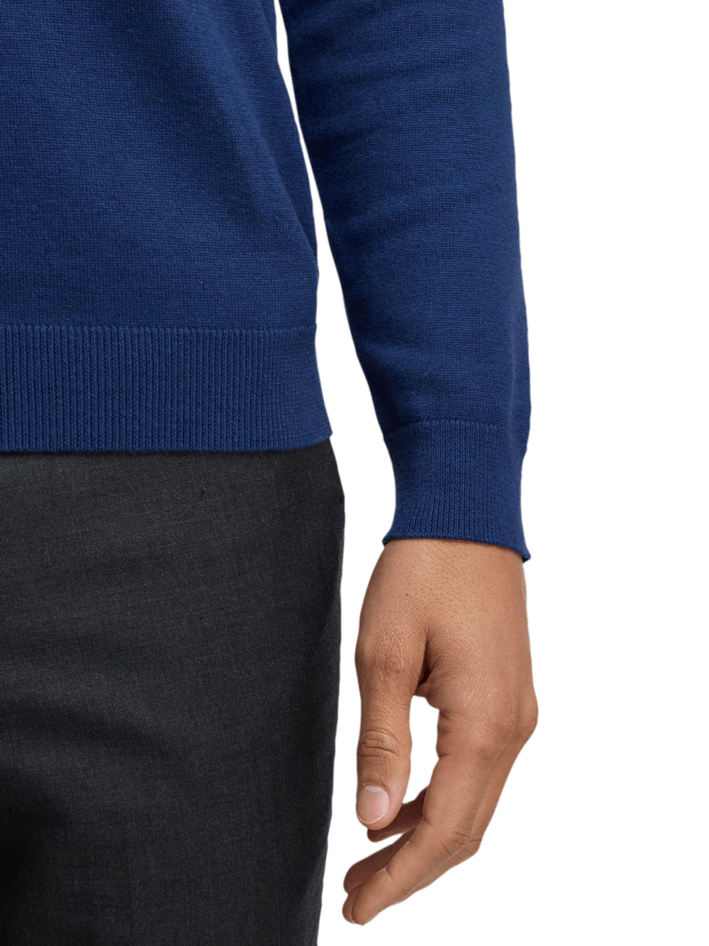 Supima Cotton Three Button Polo - Dark Blue - Image 4