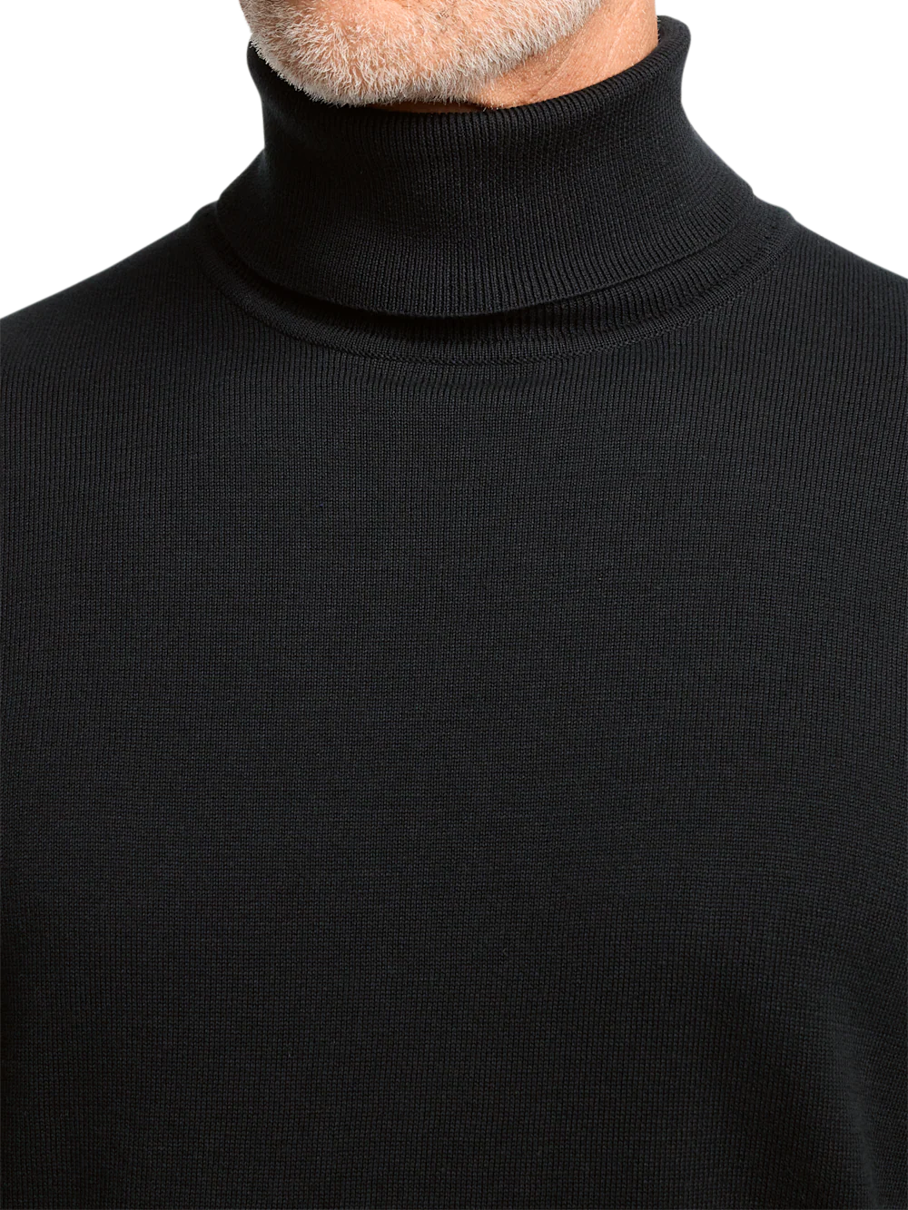 Supima Cotton Turtleneck - Black - Image 3