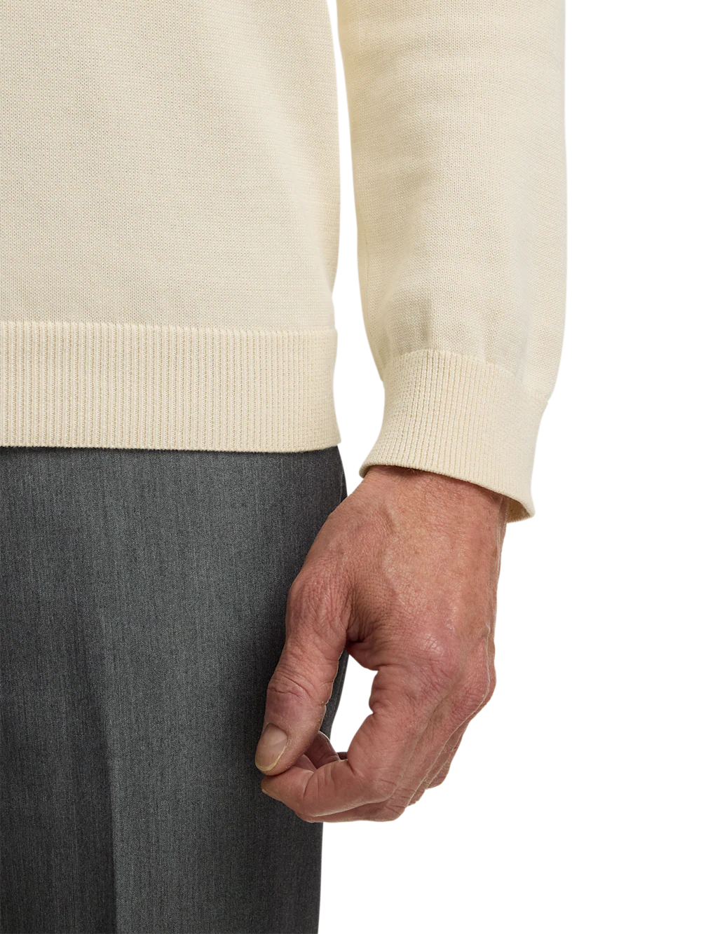 Supima Cotton Turtleneck - Ivory - Image 4