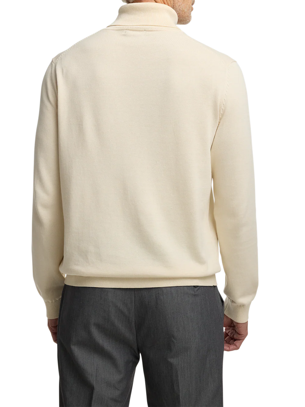 Supima Cotton Turtleneck - Ivory - Image 5