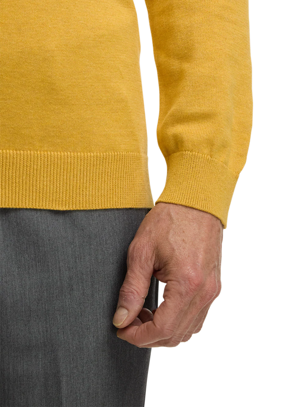 Supima Cotton Turtleneck - Mustard - Image 4