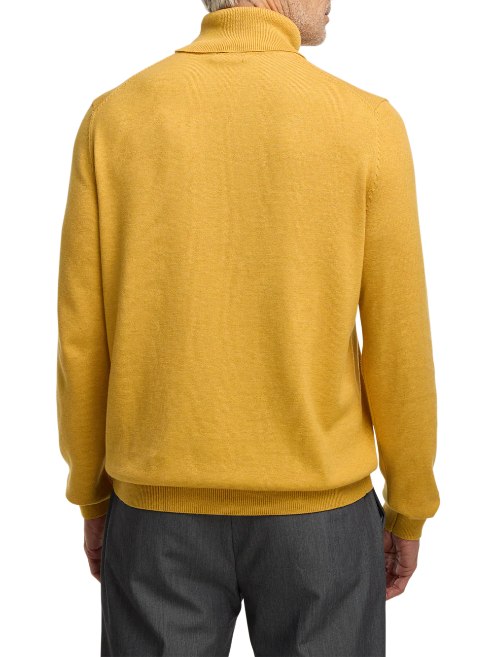 Supima Cotton Turtleneck - Mustard - Image 5