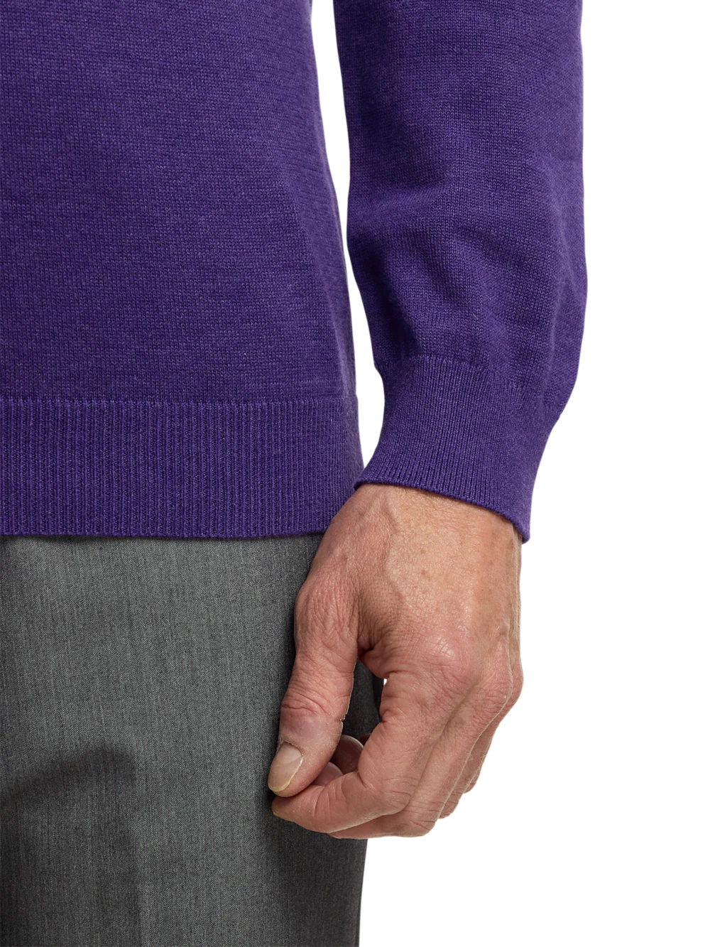 Supima Cotton Turtleneck - Purple - Image 4