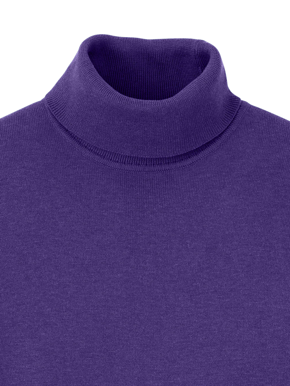 Supima Cotton Turtleneck - Purple - Image 6