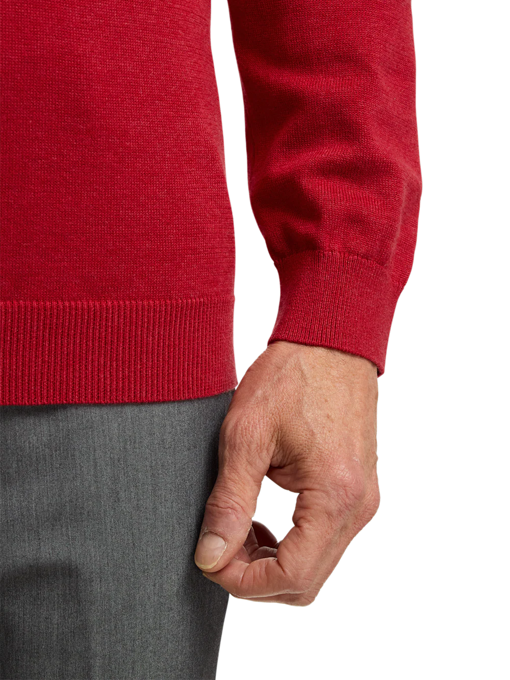 Supima Cotton Turtleneck - Red - Image 4