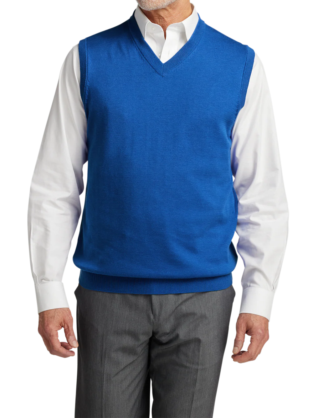 Supima Cotton Vest - Blue - Image 2