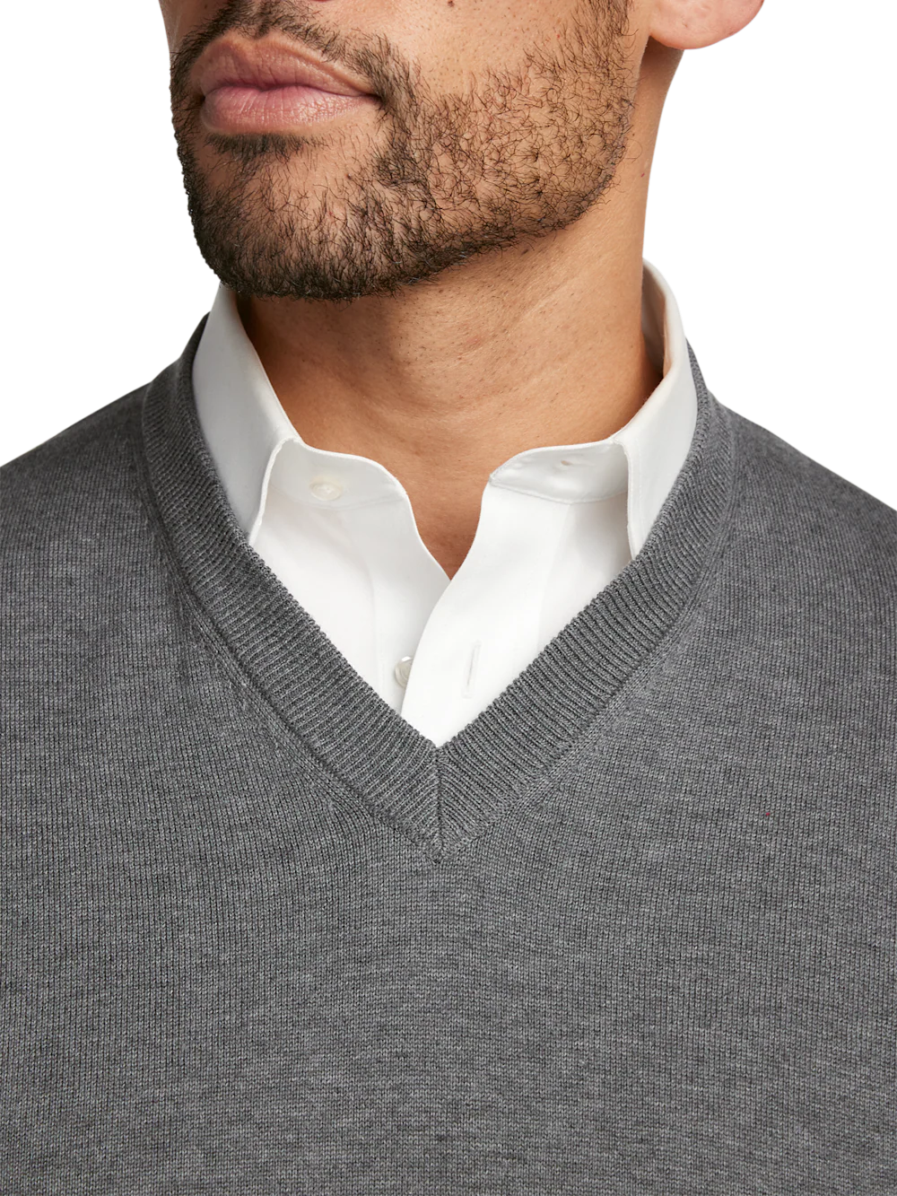 Supima Cotton Vest - Medium Grey - Image 3