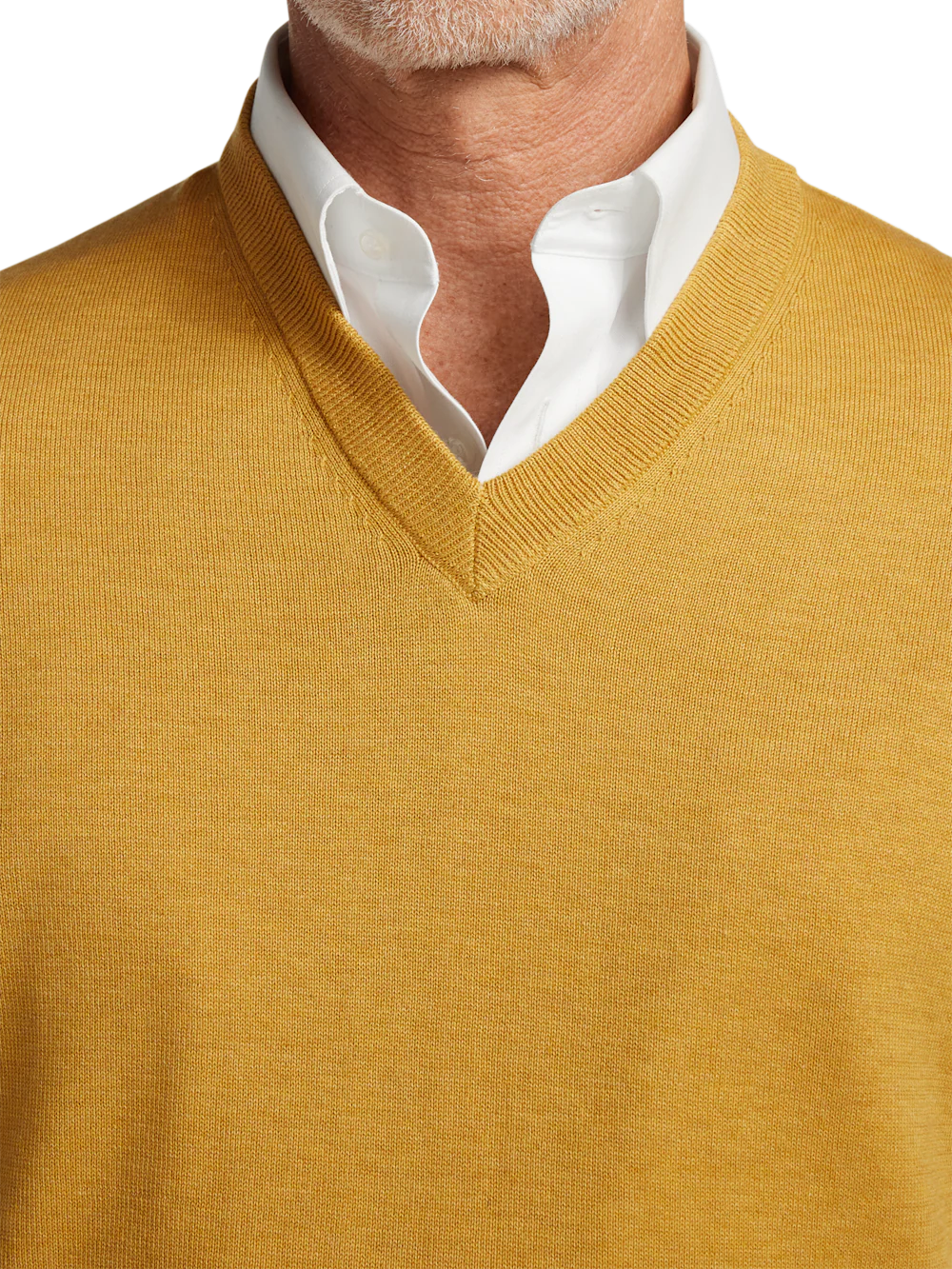 Supima Cotton Vest - Mustard - Image 3