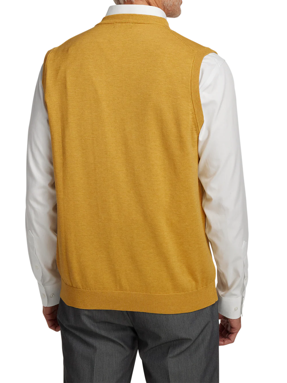 Supima Cotton Vest - Mustard - Image 5