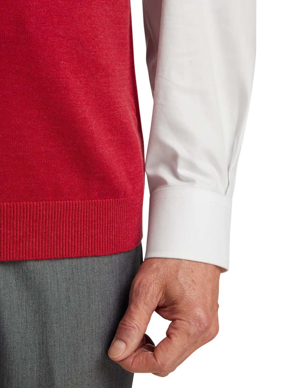 Supima Cotton Vest - Red - Image 4