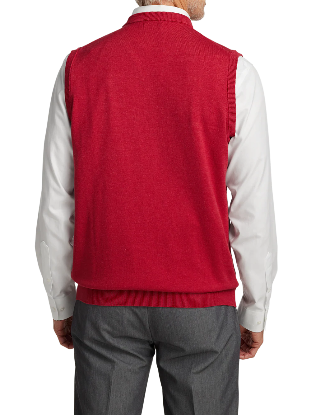 Supima Cotton Vest - Red - Image 5
