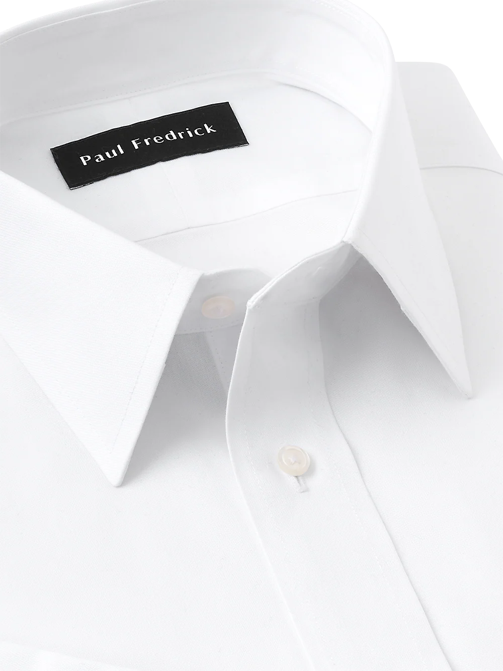 Tailored Fit Impeccable Non-Iron Cotton Straight Collar French Cuff Dress Shirt - White - Image 4