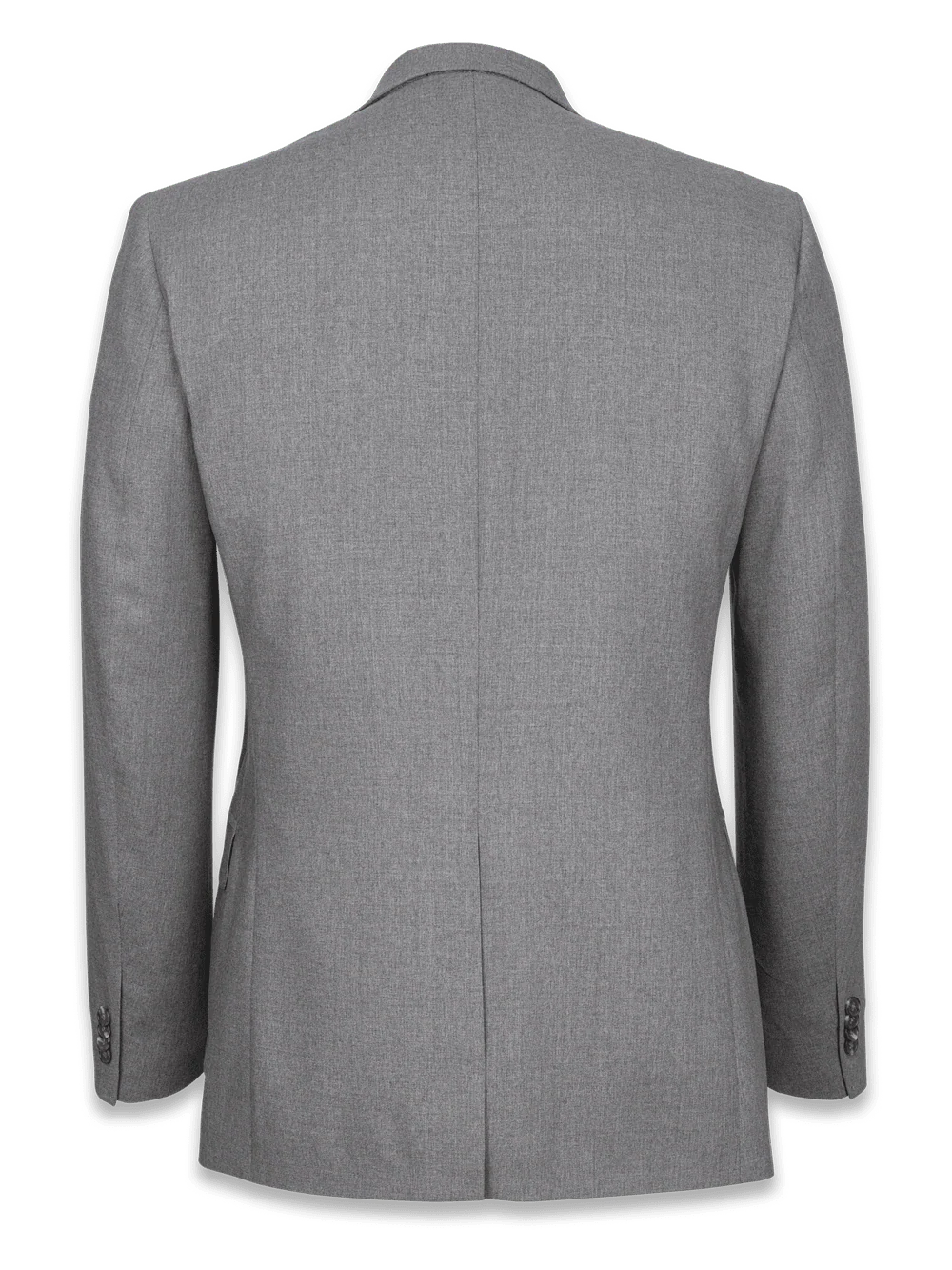 Tailored Fit Wool Essential Wool Notch Lapel Suit Jacket - Grey - Image 4