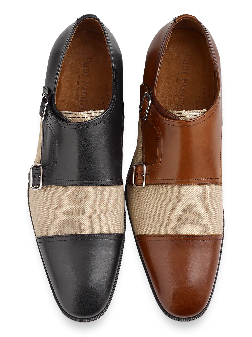 Travis Double Monk Strap - Black/natural - Image 2