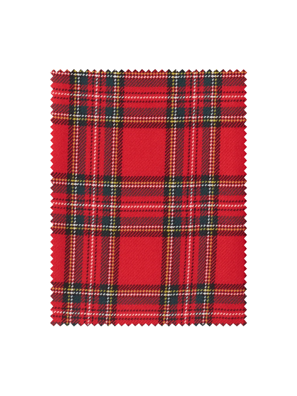 Wool Blend Tartan Single Pleated Pant - Red Multi - Image 3