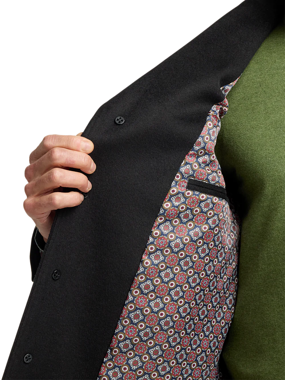 Wool Blend Topcoat - Black - Image 5