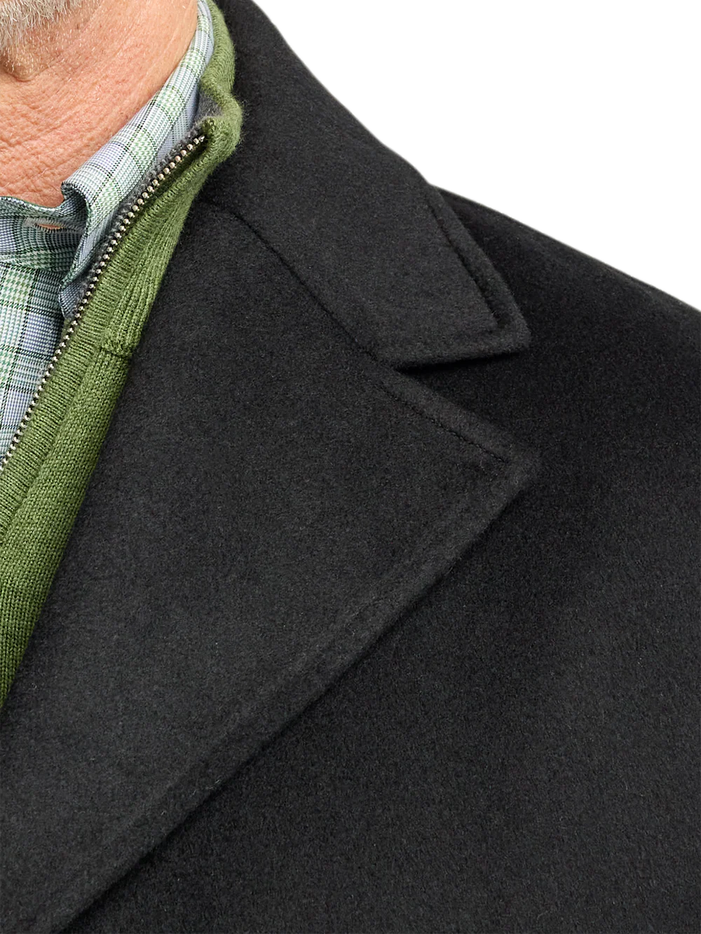 Wool Blend Topcoat - Black - Image 6
