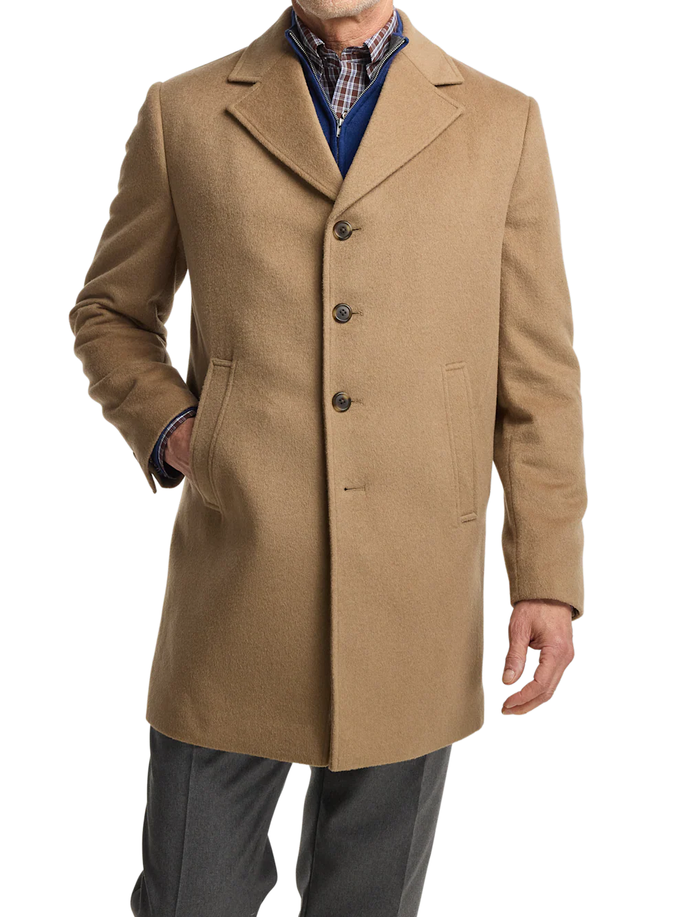 Wool Blend Topcoat - Camel - Image 2