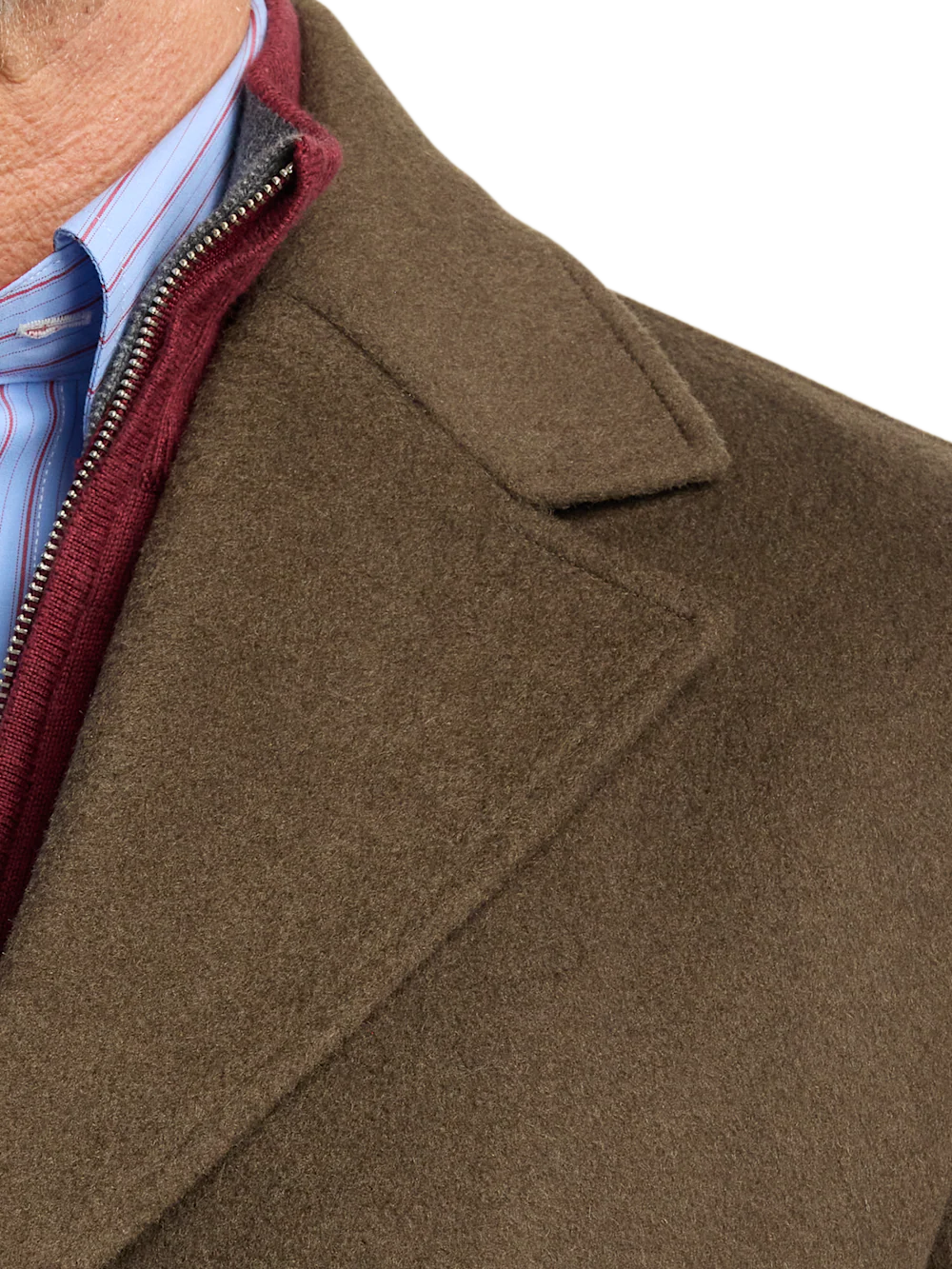 Wool Blend Topcoat - Olive - Image 6
