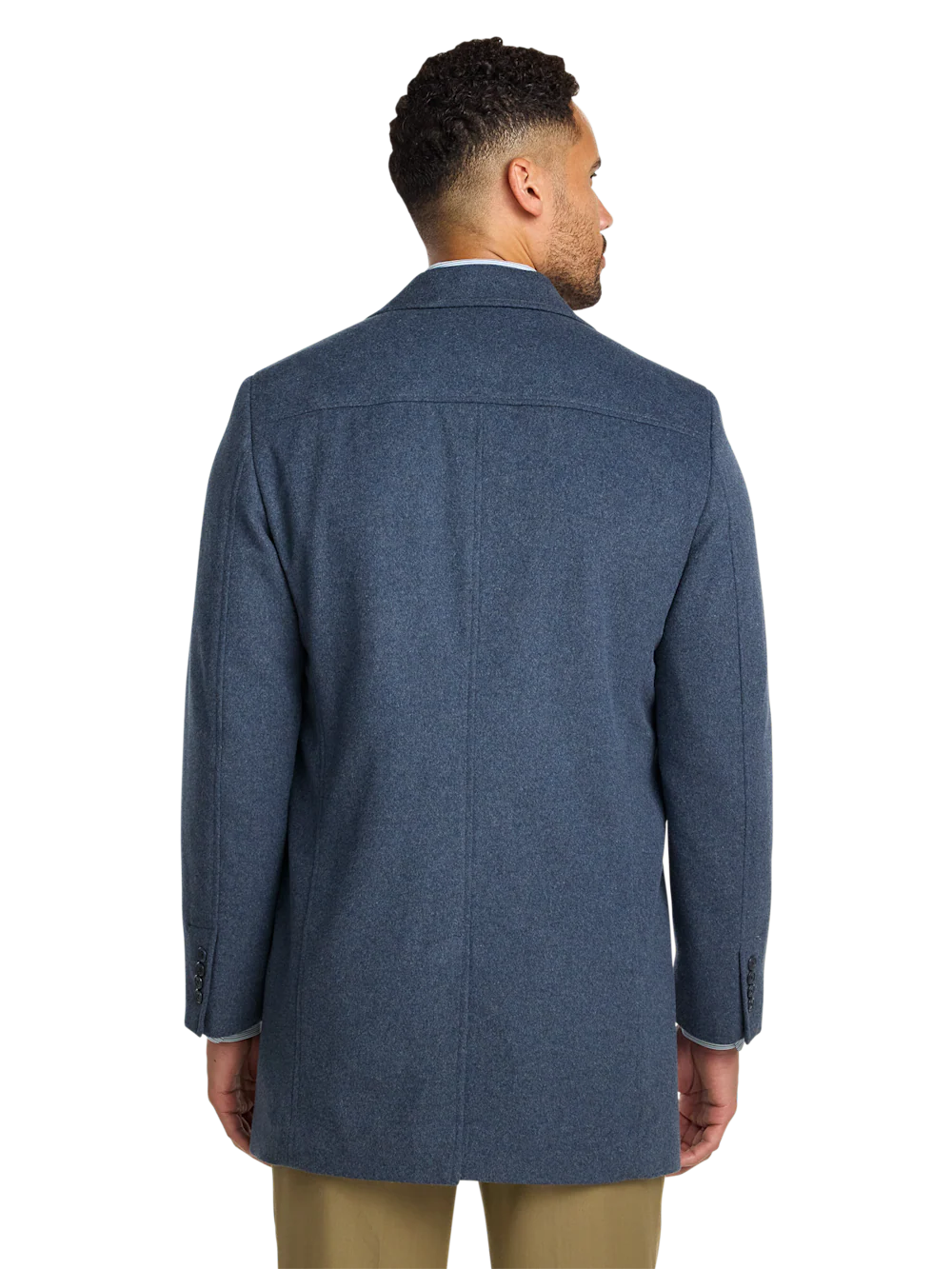 Wool Blend Topcoat - Blue - Image 8