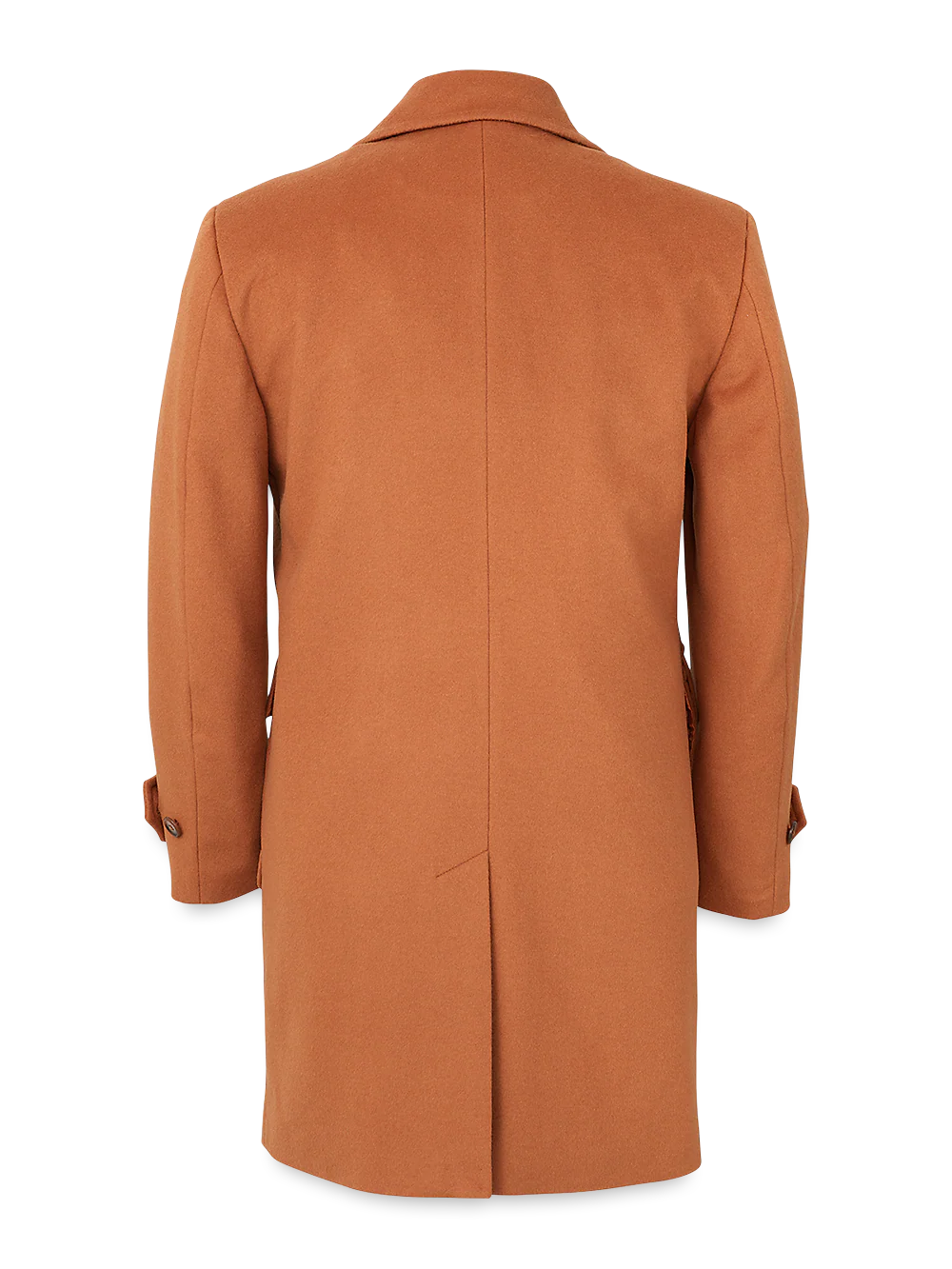 Wool Double Breasted Topcoat - Whiskey - Image 4