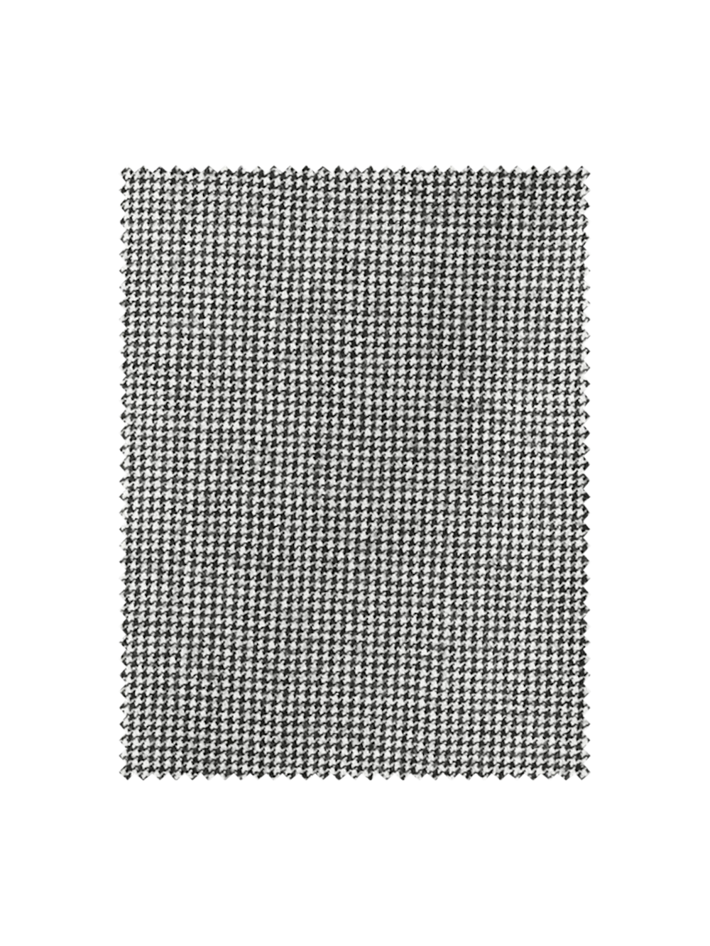 Wool Flannel Houndstooth Pants - Black - Image 6
