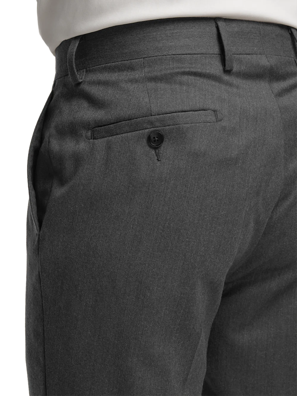 Wool Flannel Solid Pants - Charcoal - Image 6