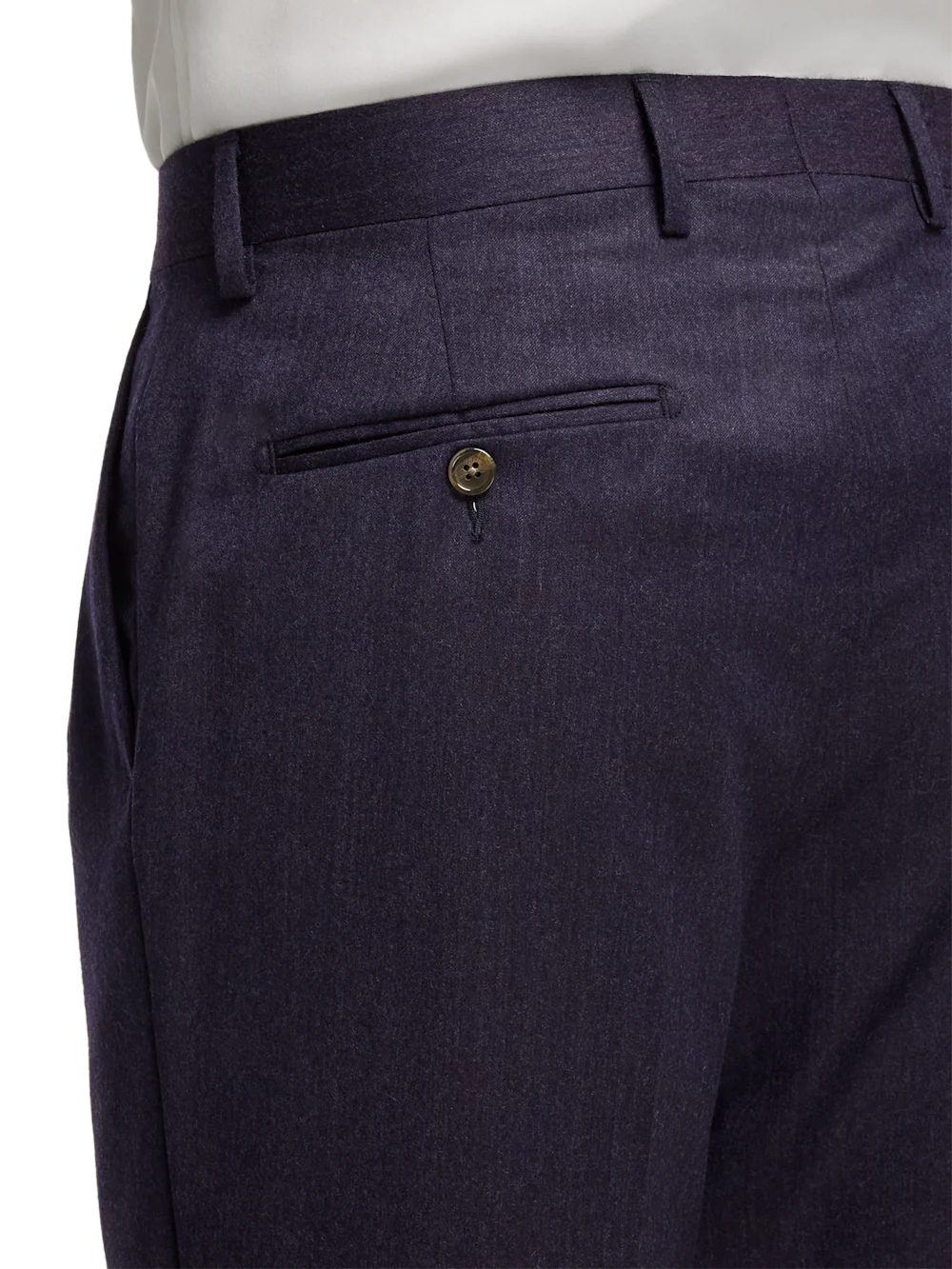 Wool Flannel Solid Pants - Purple - Image 12