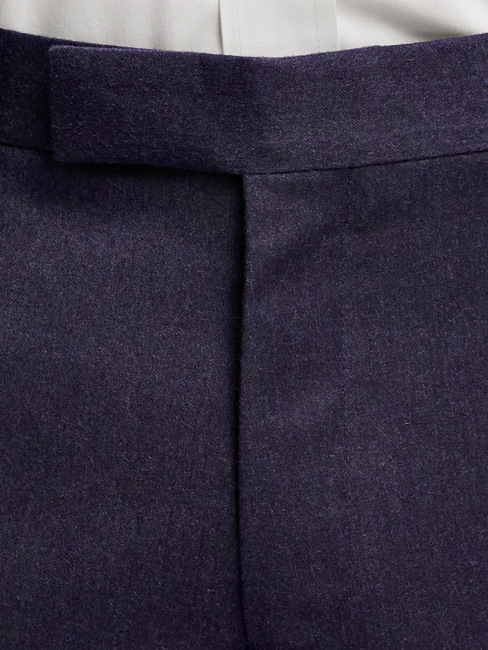 Wool Flannel Solid Pants - Purple - Image 5