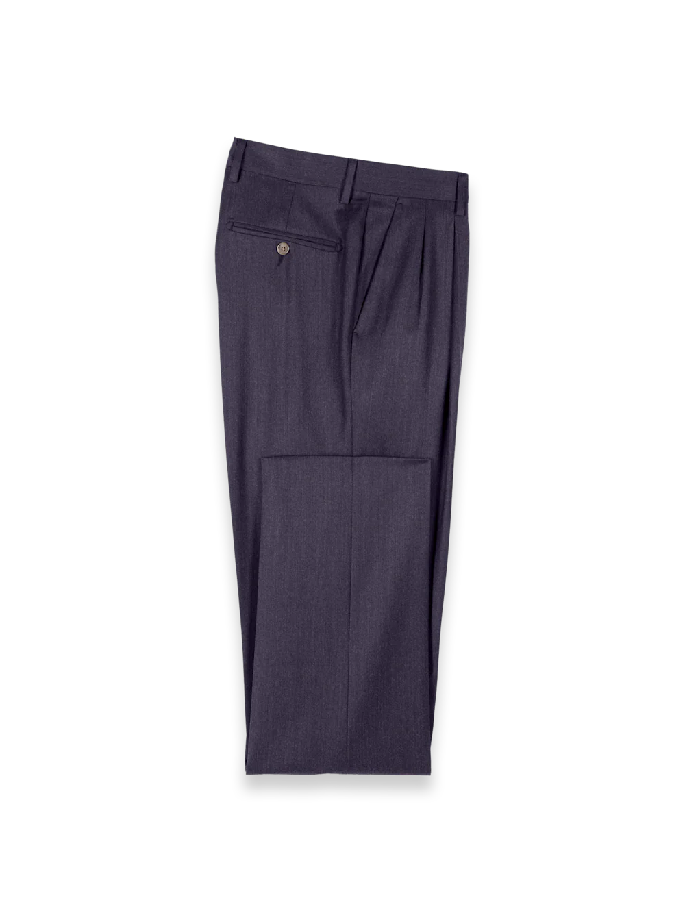 Wool Flannel Solid Pants - Purple - Image 7