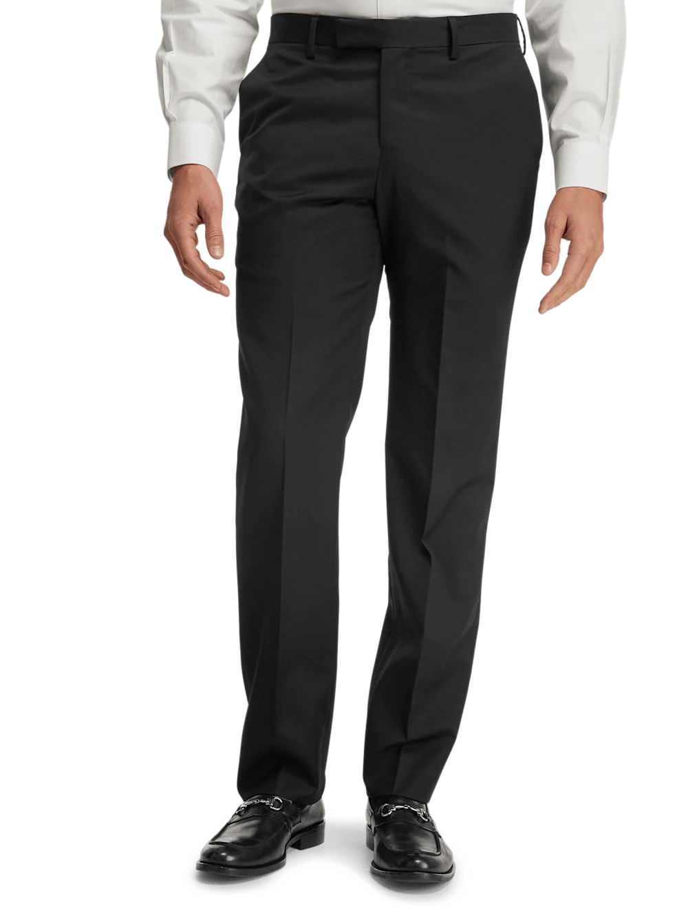 Wool Gabardine Pants - Black - Image 2