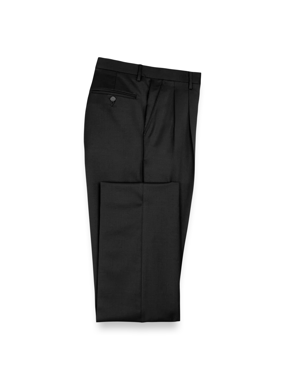 Wool Gabardine Pants - Black - Image 6