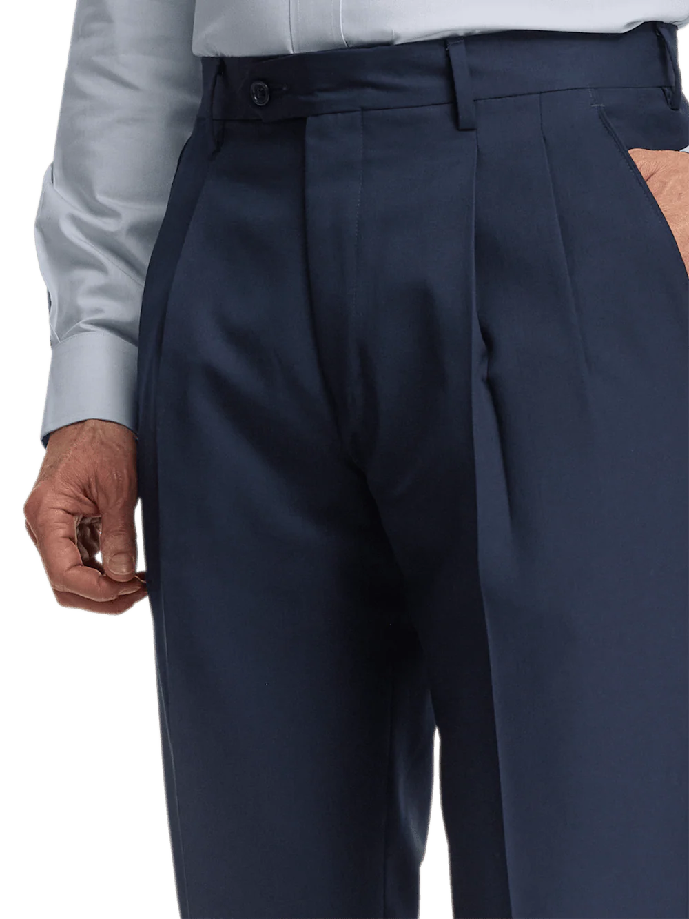 Wool Gabardine Pants - Bright Navy - Image 10