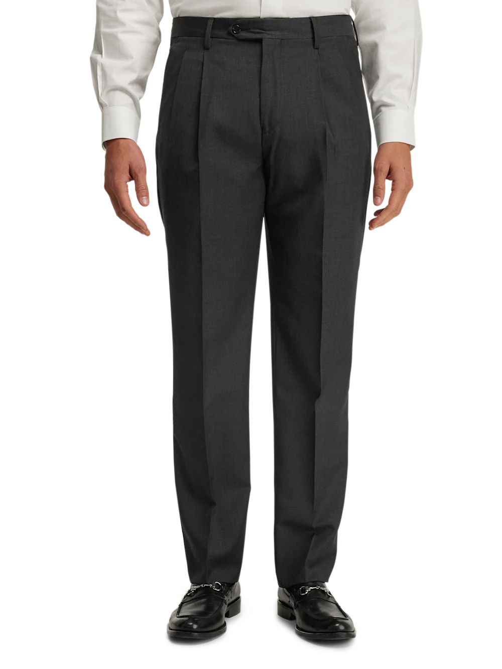 Wool Gabardine Pants - Charcoal - Image 8