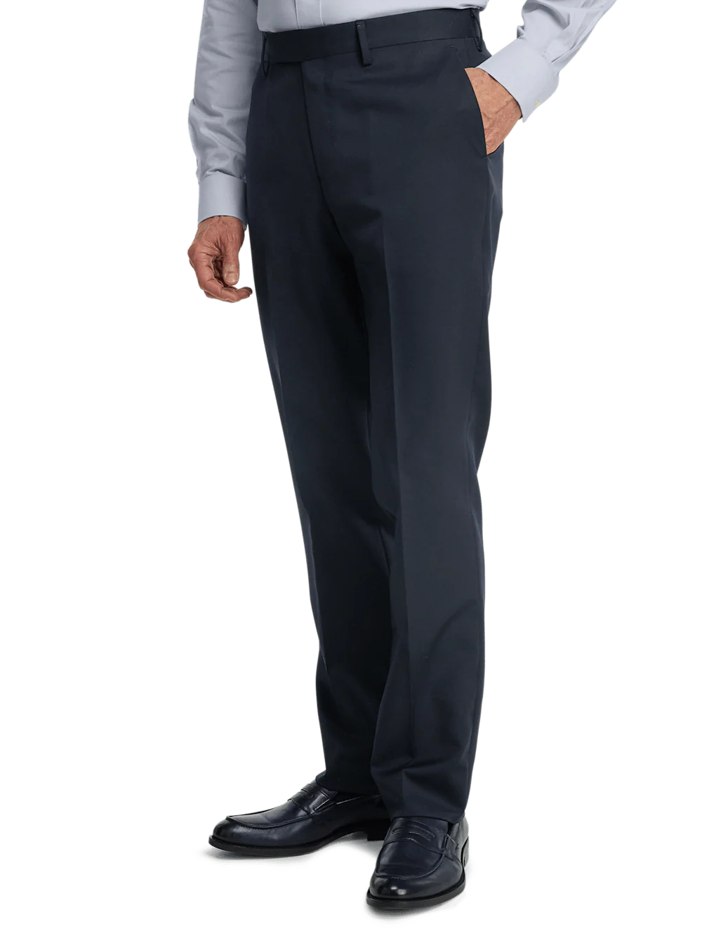 Wool Gabardine Pants - Dark Navy - Image 4