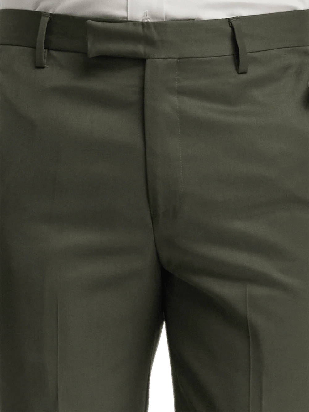 Wool Gabardine Pants - Olive - Image 3