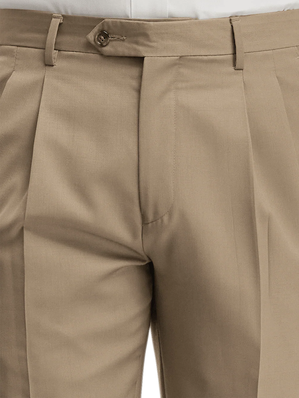 Wool Gabardine Pants - Tan - Image 8