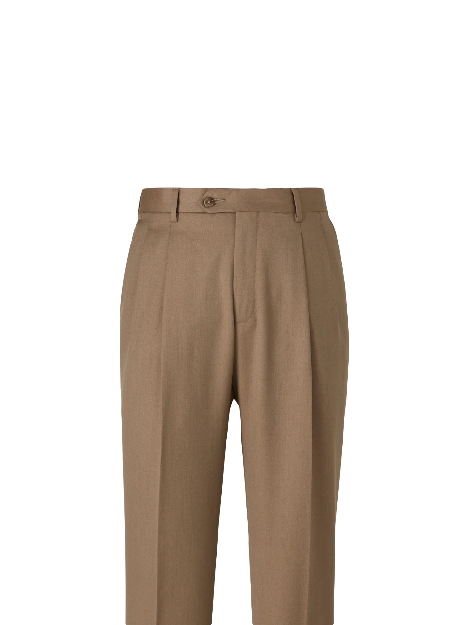 Wool Gabardine Pants - Light Brown - Image 7