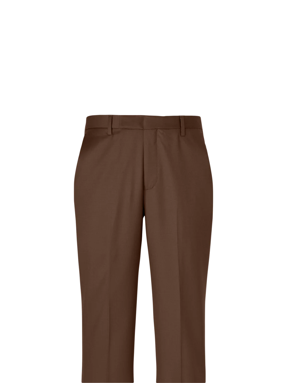 Wool Gabardine Pants - Brown - Image 2
