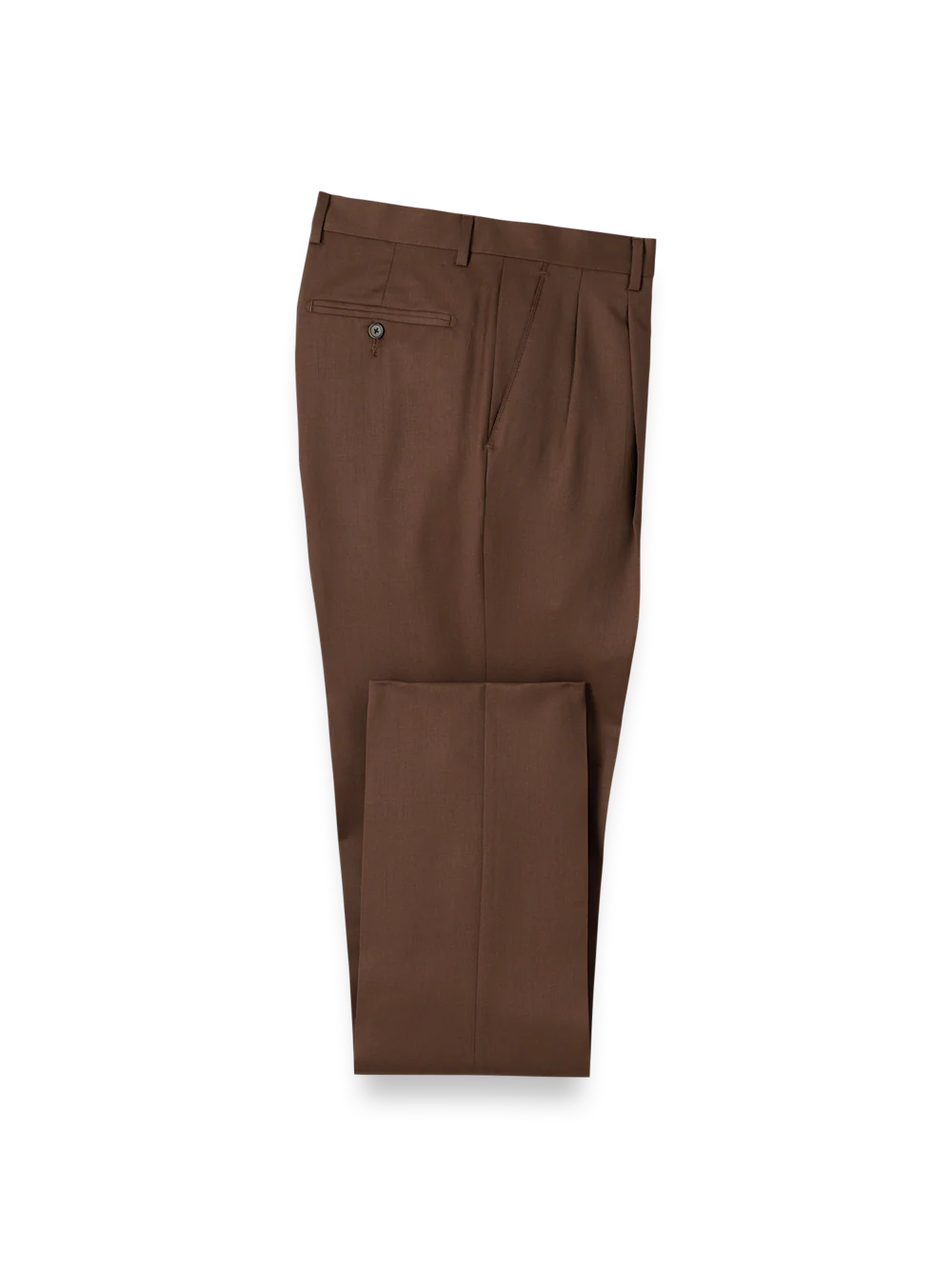 Wool Gabardine Pants - Brown - Image 6