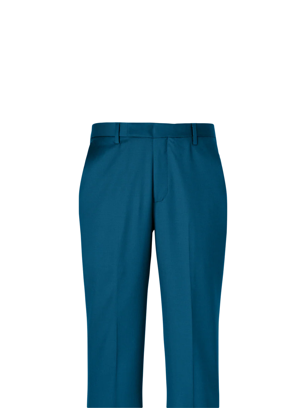 Wool Gabardine Pants - Dark Teal - Image 2