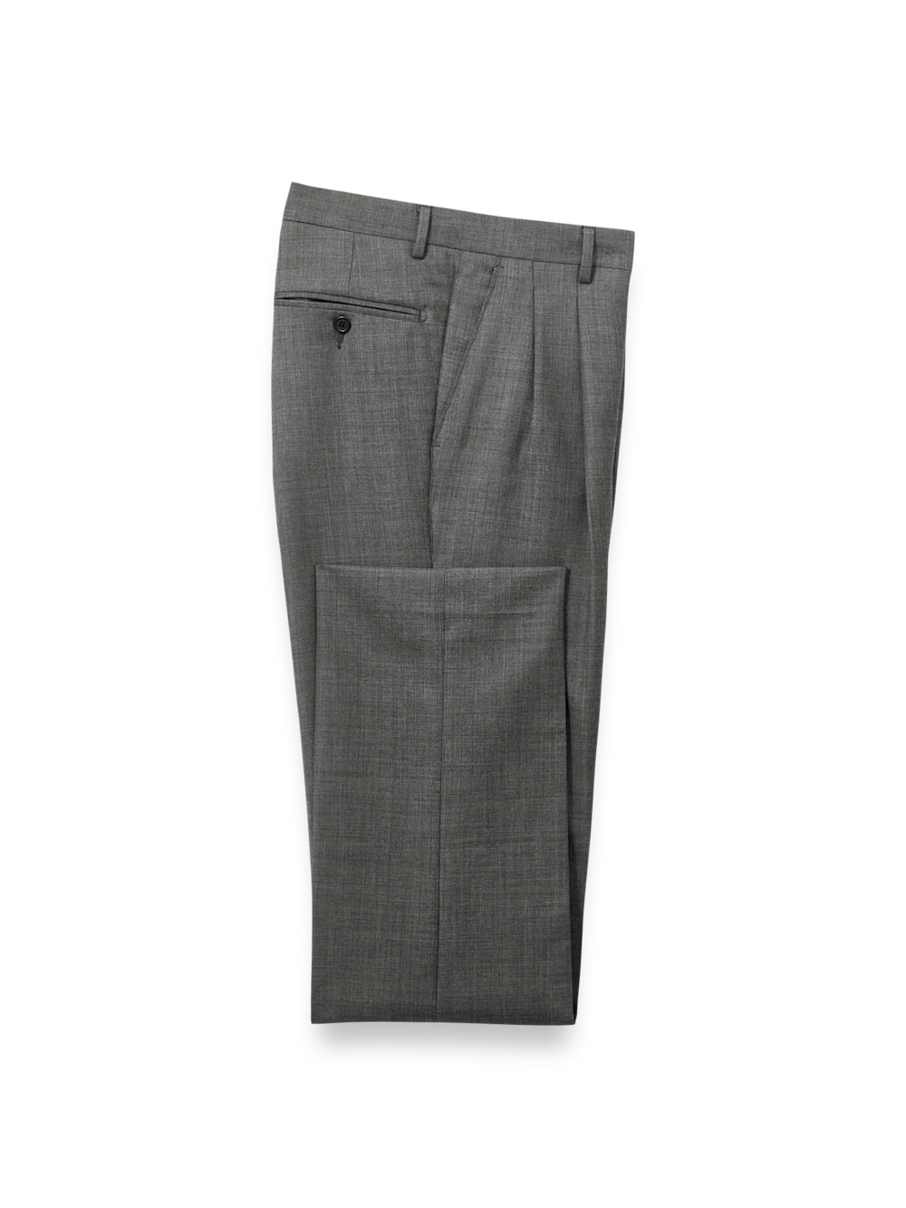 Wool Sharkskin Pants - Charcoal - Image 4