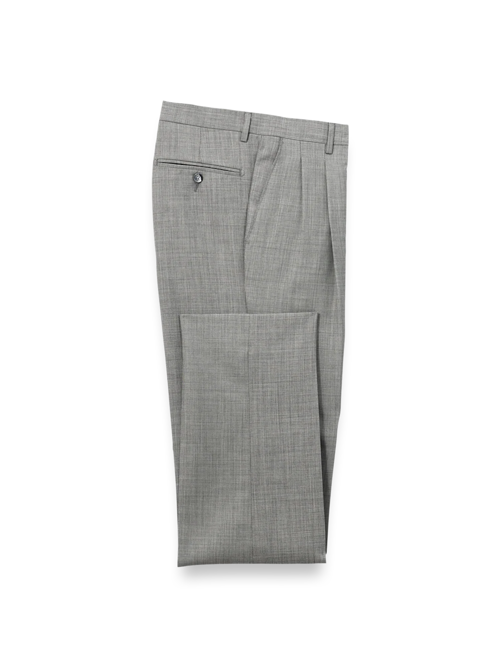Wool Sharkskin Pants - Grey - Image 4