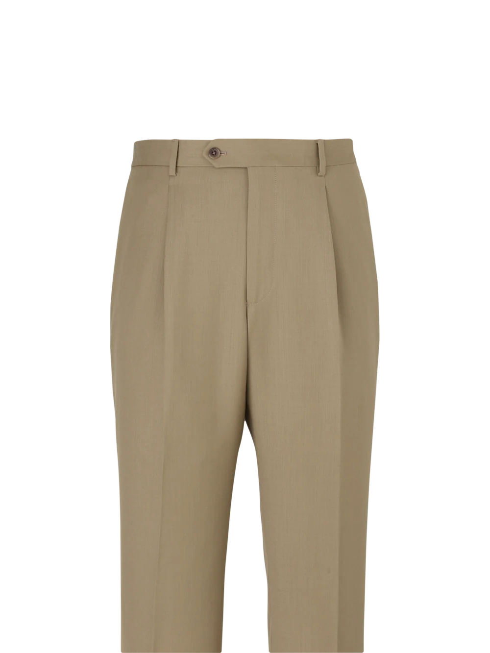 Wool Single Pleat Pants - Grey - Image 2